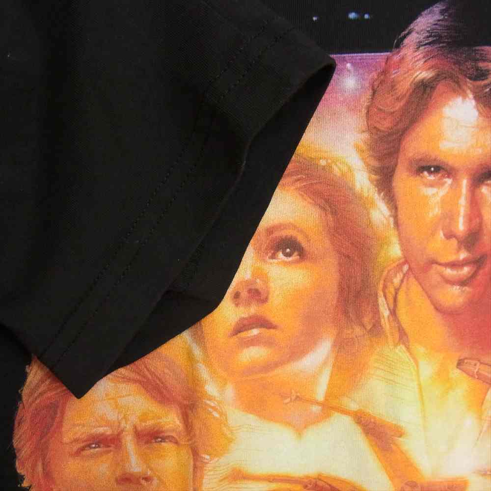 VETEMENTS ヴェトモン 20AW USW21LS019 × STAR WARS スターウォーズ ポスター プリント パーカー ブラック系 XL【中古】