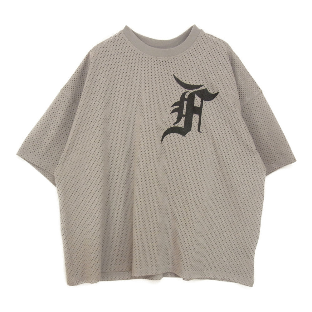 FEAR OF GOD フィアオブゴッド Fifth Collection 国内正規品 5C17M 139190 UNION ユニオン メッシュ ベースボール シャツ グレー系 M【中古】