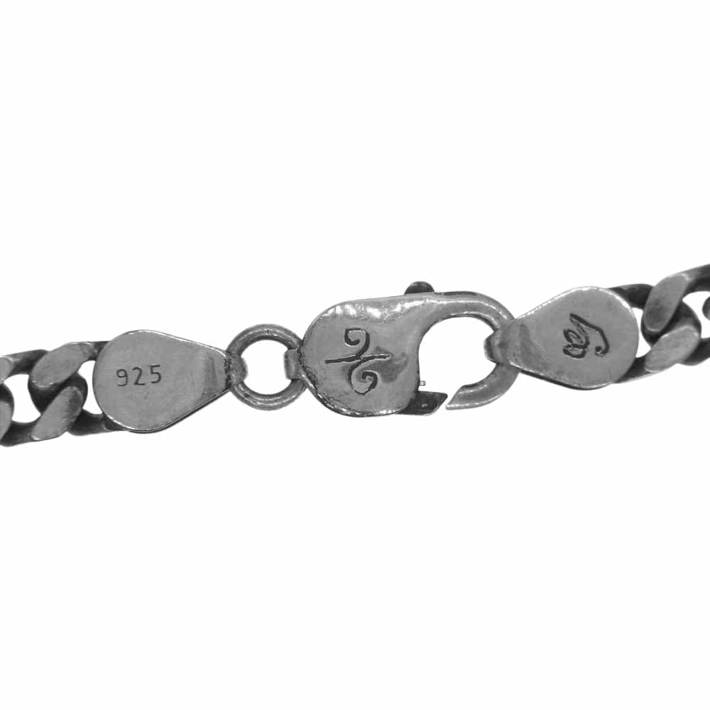 ガルシア OWL & SUGAR SKULL オウル シュガースカル フィガロチェーン ネックレス シルバー系【中古】