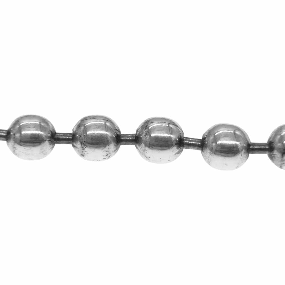 BILL WALL LEATHER ビルウォールレザー B536 ギャランティ付属 Large Ball Chain Bracelet ラージボールチェーン ブレスレット シルバー系【中古】