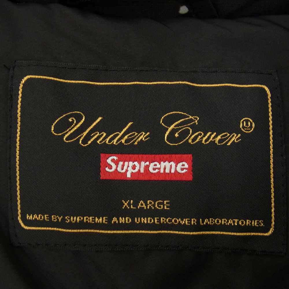 Supreme シュプリーム 18SS × UNDERCOVER アンダーカバー Public Enemy Puffy Jacket パブリックエネミー パフィー ダウン ジャケット ブラック系 XL【中古】