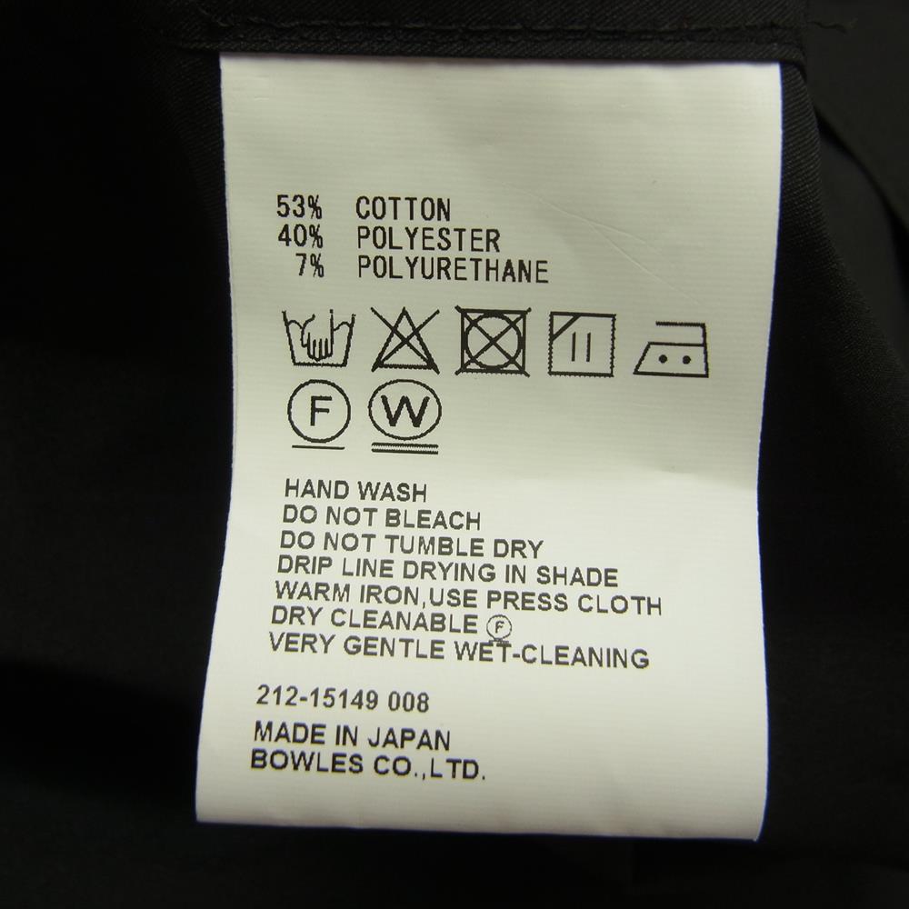 HYKE ハイク 21SS 212-15149 Long Shirt ギャザー スタンドカラー 比翼 ロング シャツ ブラック系 1【美品】【中古】