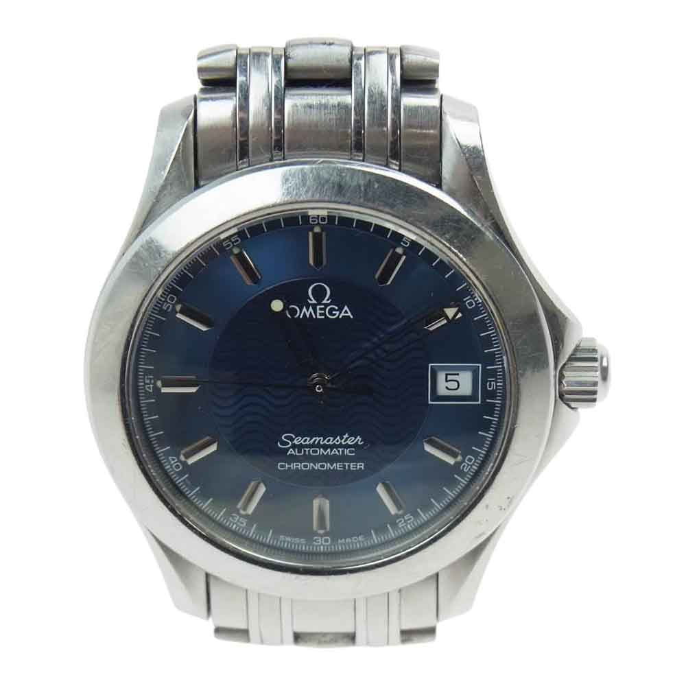 OMEGA オメガ 2501.81 SEAMASTER 120 AUTOMATIC シーマスター 120 クロノメーター オートマチック 自動巻 青文字盤 時計 シルバー系【中古】
