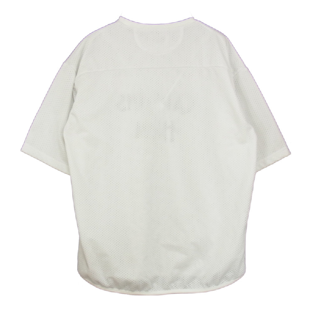 キャプテンズヘルム ロゴ メッシュ Tシャツ ホワイト系 XL【中古】