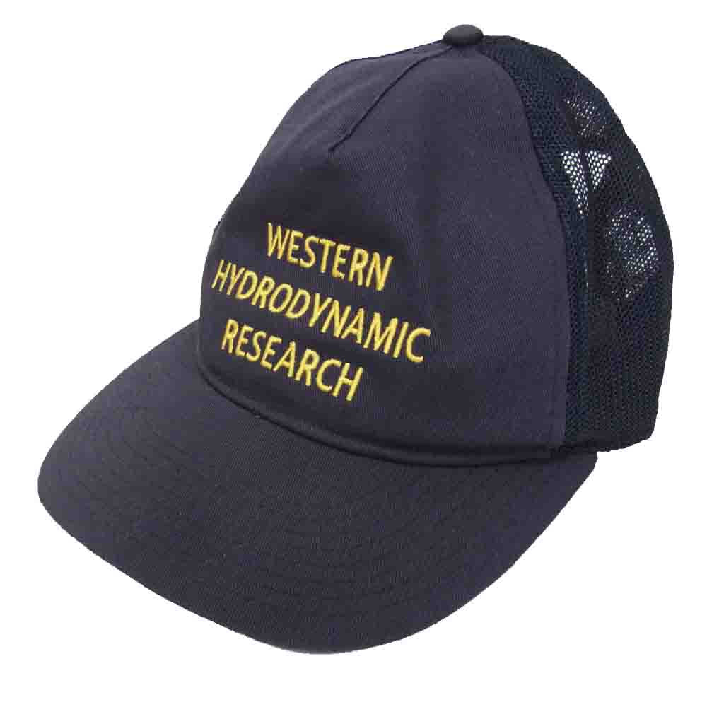 ウェスタンハイドロダイナミックリサーチ WHR ロゴ メッシュ キャップ ネイビー系【中古】