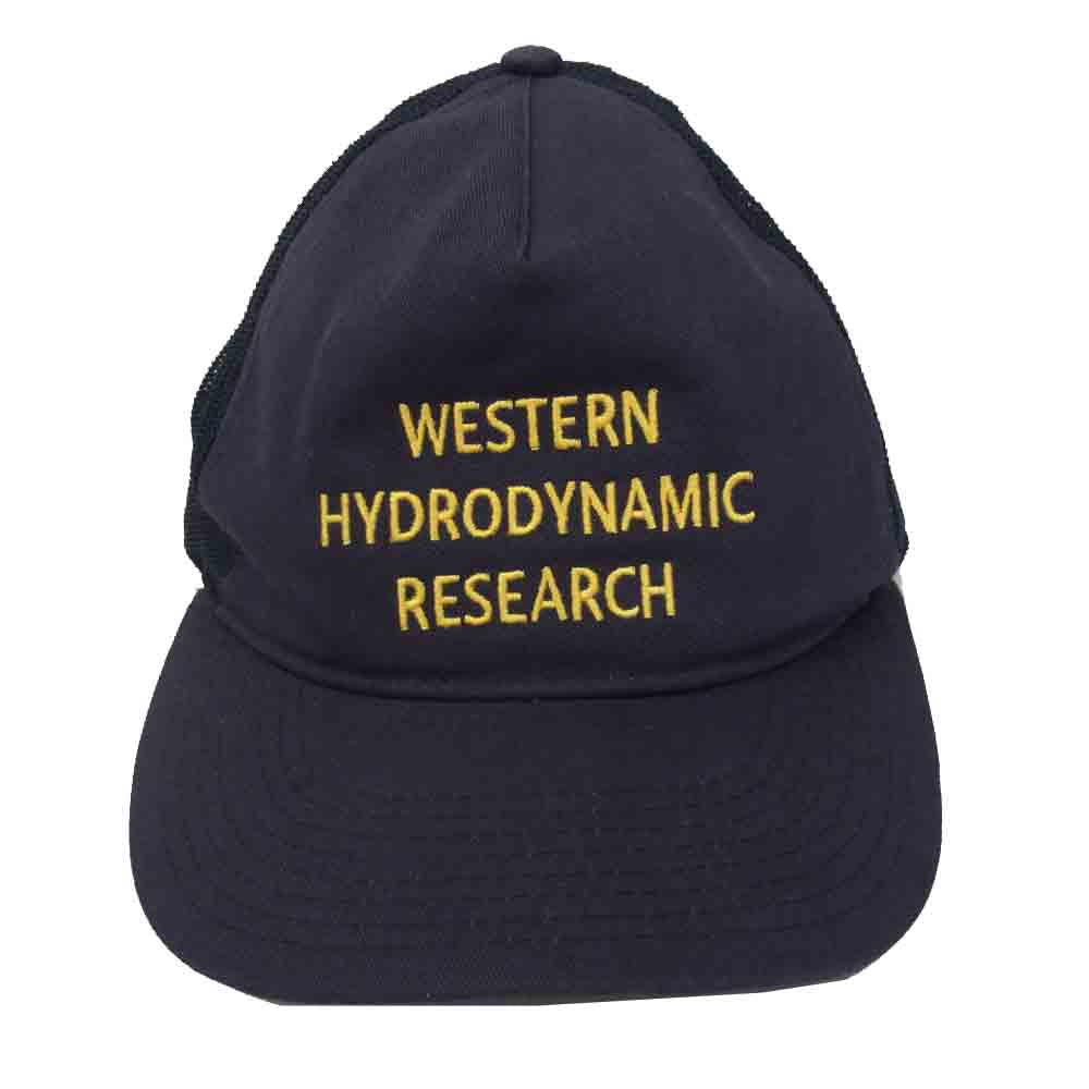 ウェスタンハイドロダイナミックリサーチ WHR ロゴ メッシュ キャップ ネイビー系【中古】