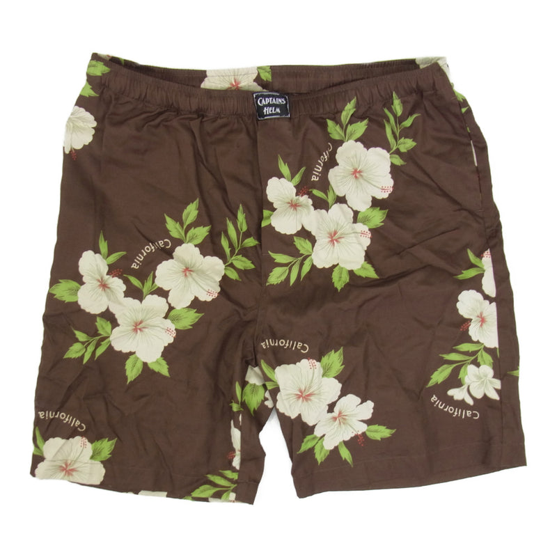 キャプテンズヘルム ALOHA EASY SHORTS アロハ イージー ショーツ ブラウン系 L【中古】