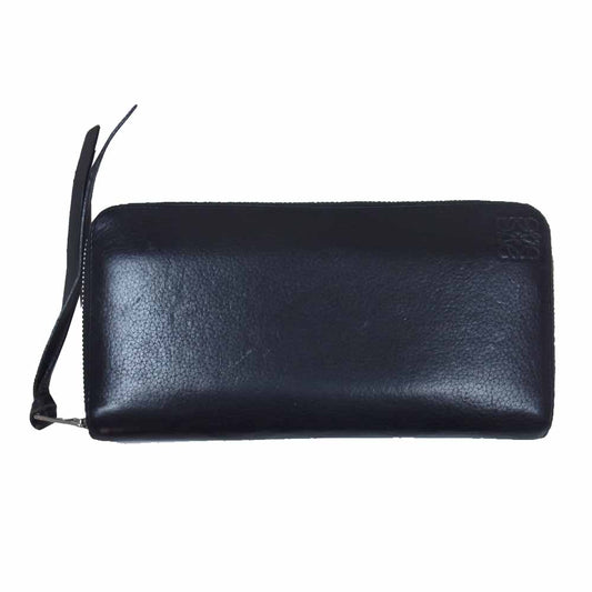 LOEWE ロエベ 10180834 ZIP AROUND WALLET ジップ アラウンド ウォレット ブラック系【中古】