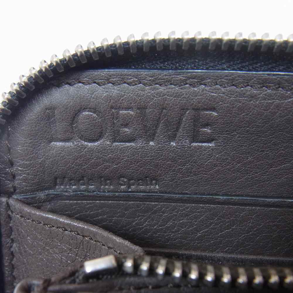 LOEWE ロエベ 10180834 ZIP AROUND WALLET ジップ アラウンド ウォレット ブラック系【中古】