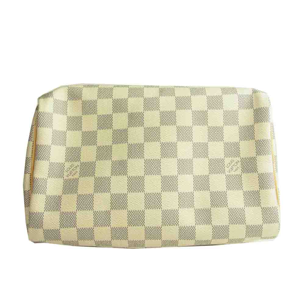 LOUIS VUITTON ルイ・ヴィトン N41534 ダミエ アズール スピーディ 25 ボストン ハンド バッグ グレー系 ホワイト系【中古】