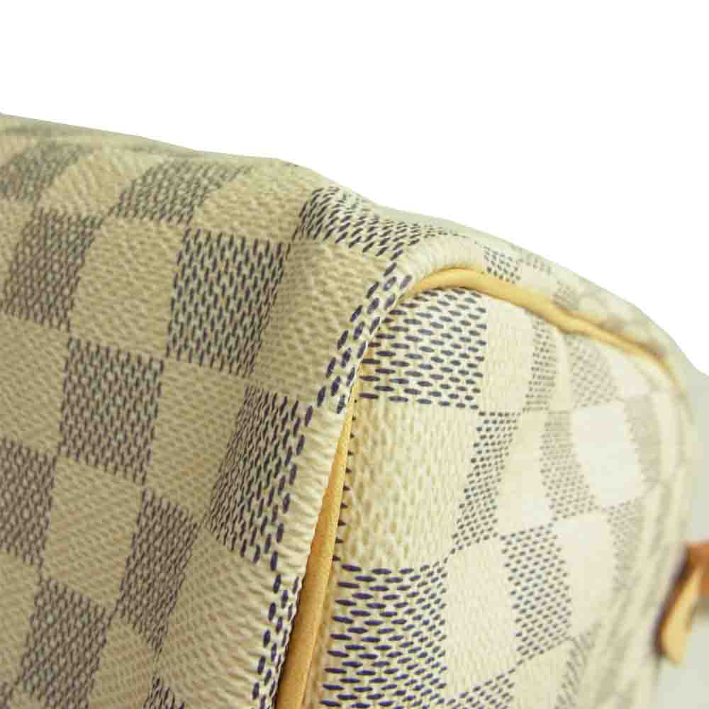 LOUIS VUITTON ルイ・ヴィトン N41534 ダミエ アズール スピーディ 25 ボストン ハンド バッグ グレー系 ホワイト系【中古】