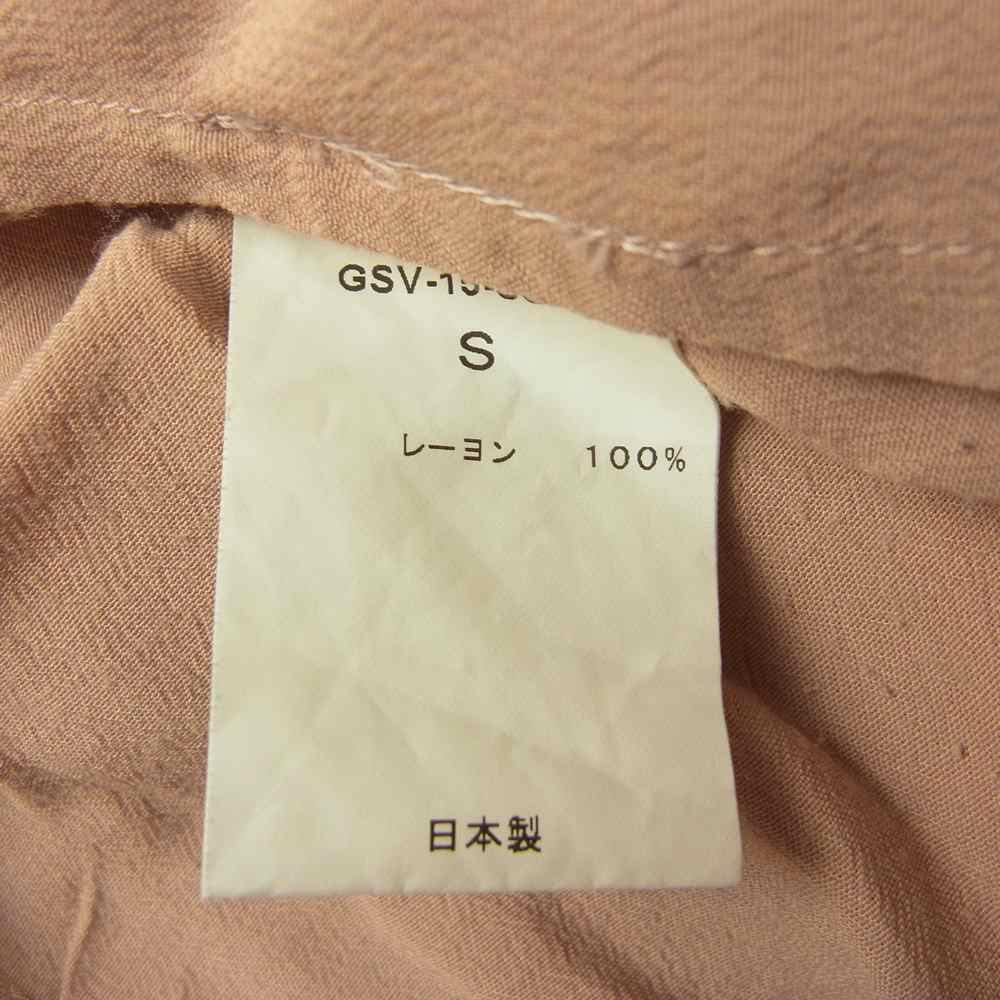 GANGSTERVILLE ギャングスタービル GSV-15-SS-19 Blondes S/S Shirts ブロンズ オープンカラー シャツ ピンクベージュ系 S【中古】