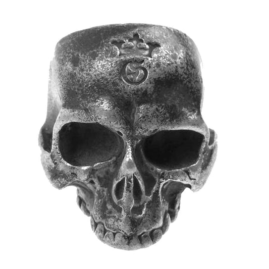 GABOR ガボール ラージスカル ウィズアウトジョー 顎無しスカル リング シルバー系 20号【中古】