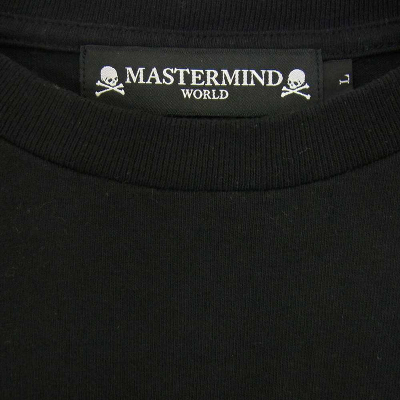 mastermind JAPAN マスターマインドジャパン Schott 3193130 ショット クルーネック ロゴ Tシャツ ブラック系 L【中古】