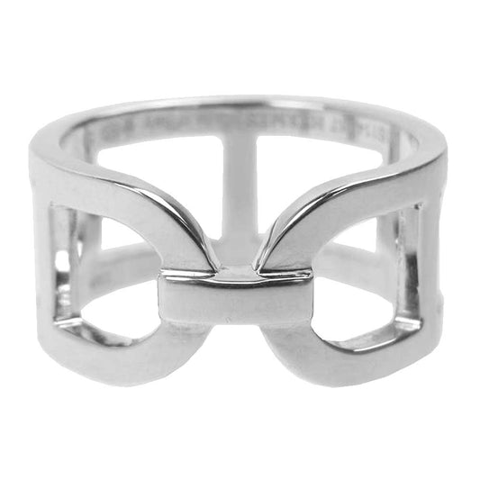 HERMES エルメス 21S114287 エヴァー シェーヌダンクル リング MM シルバー系 19号【中古】