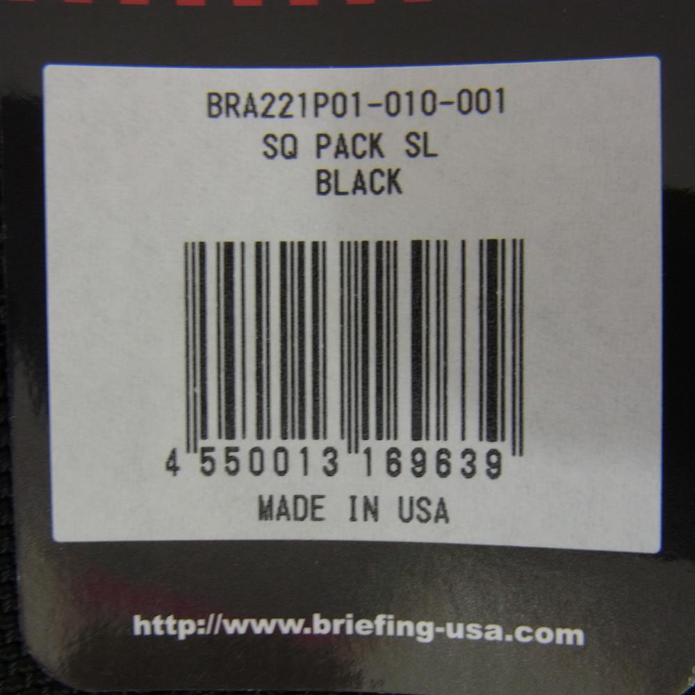 BRIEFING ブリーフィング SQ PACK SL バリスティックナイロン バックパック ブラック系【新古品】【未使用】【中古】
