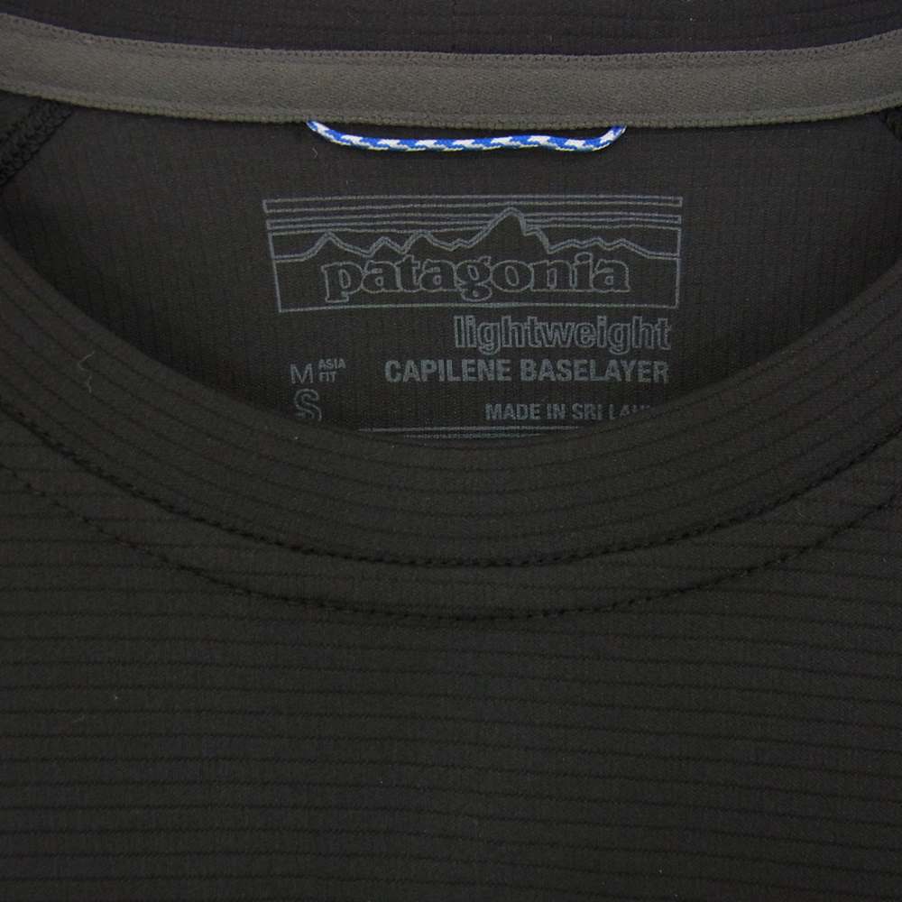patagonia パタゴニア 45651 キャプリーン ライトウェイト 半袖 カットソー ブラック ブラック系 S【中古】