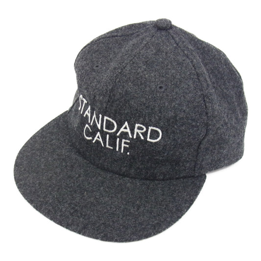 STANDARD CALIFORNIA スタンダードカリフォルニア ロゴ刺繍 ウール キャップ グレー グレー系【中古】