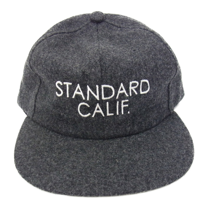 STANDARD CALIFORNIA スタンダードカリフォルニア ロゴ刺繍 ウール キャップ グレー グレー系【中古】