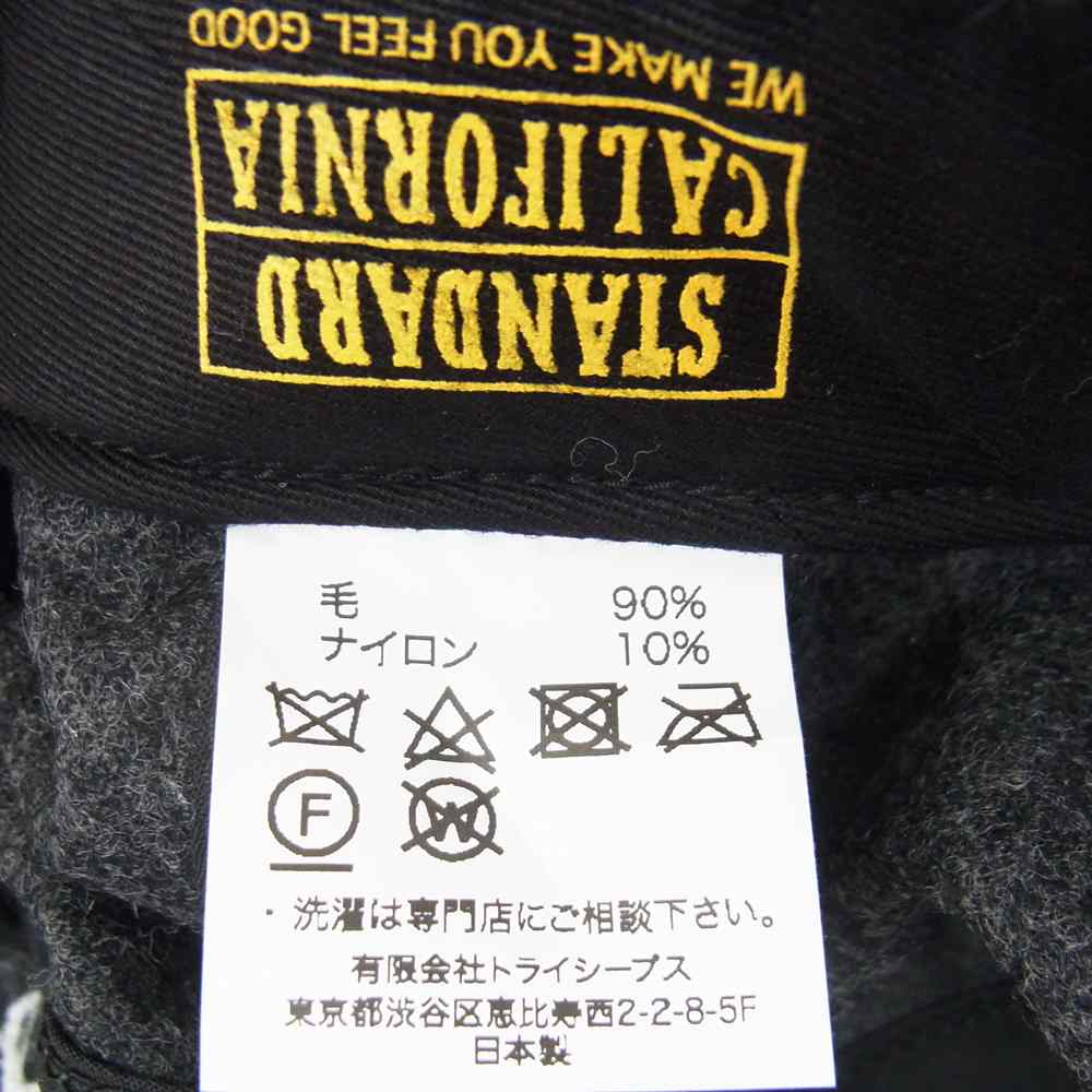 STANDARD CALIFORNIA スタンダードカリフォルニア ロゴ刺繍 ウール キャップ グレー グレー系【中古】
