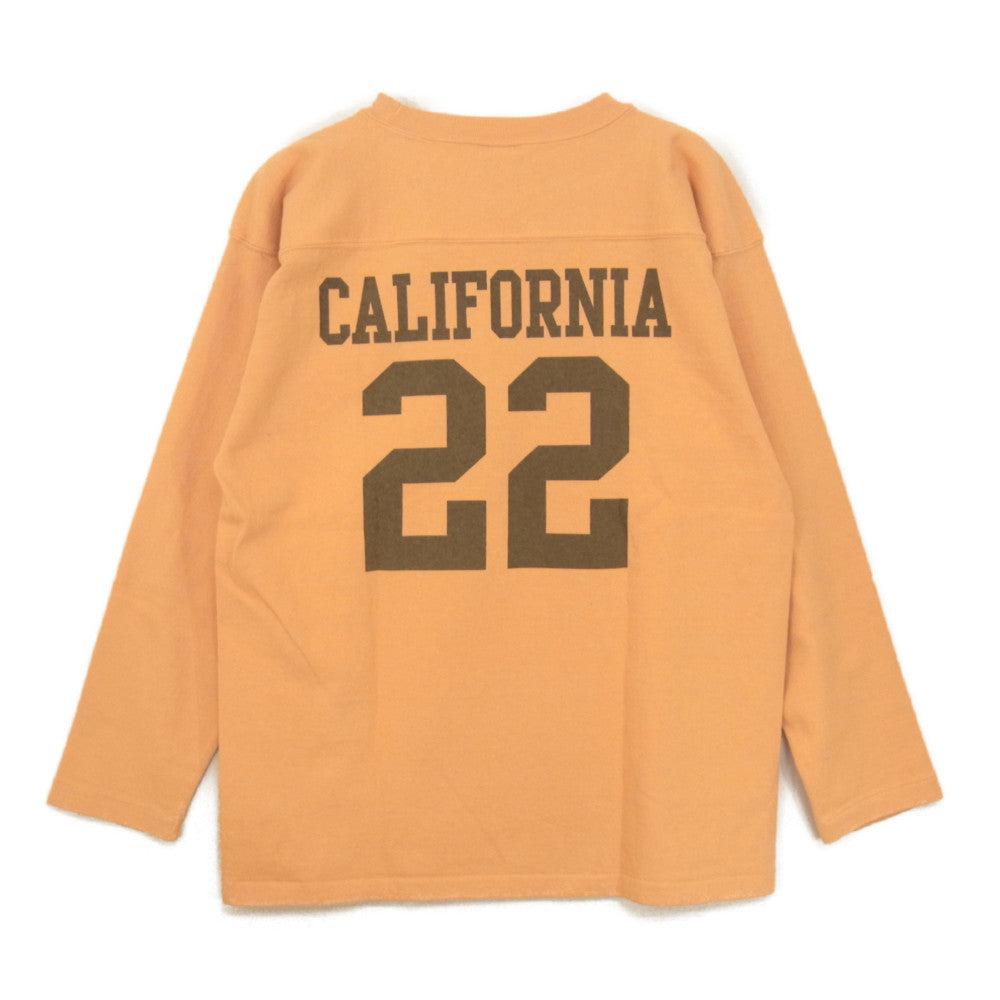 STANDARD CALIFORNIA スタンダードカリフォルニア SD Heavyweight Football Long Sleeve T Official Store Limited ウォッシュ加工 フットボール 長袖 Tシャツ オレンジ系 M【中古】