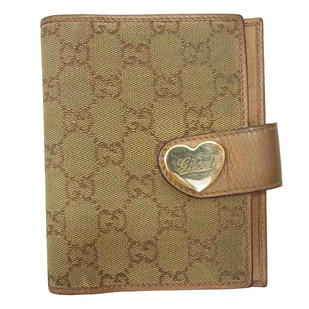 GUCCI グッチ 245946 GG キャンバス 手帳 カバー ブラウン系【中古】