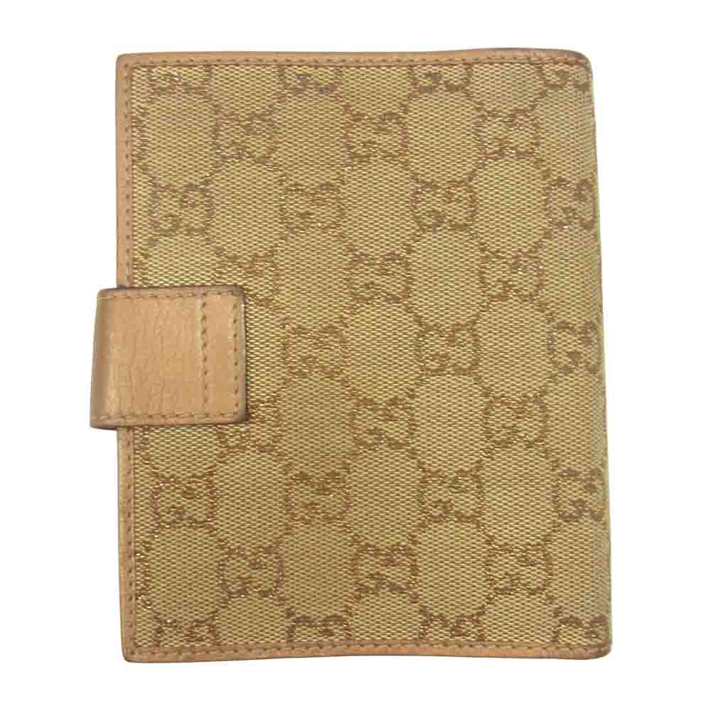 GUCCI グッチ 245946 GG キャンバス 手帳 カバー ブラウン系【中古】