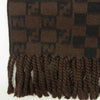 FENDI フェンディ ズッカ柄 ウールマフラー  ブラウン系【中古】