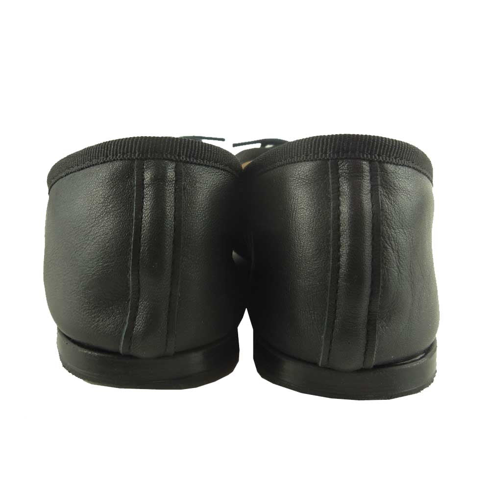 repetto レペット レザー バレエシューズ フラット パンプス ブラック系 37【中古】