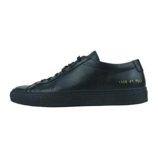 COMMON PROJECTS コモンプロジェクツ Achilles アキレス レザー ローカット スニーカー シューズ ブラック系 41【中古】