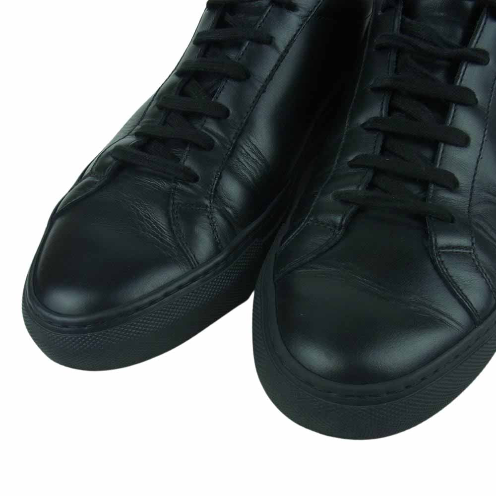 COMMON PROJECTS コモンプロジェクツ Achilles アキレス レザー ローカット スニーカー シューズ ブラック系 41【中古】