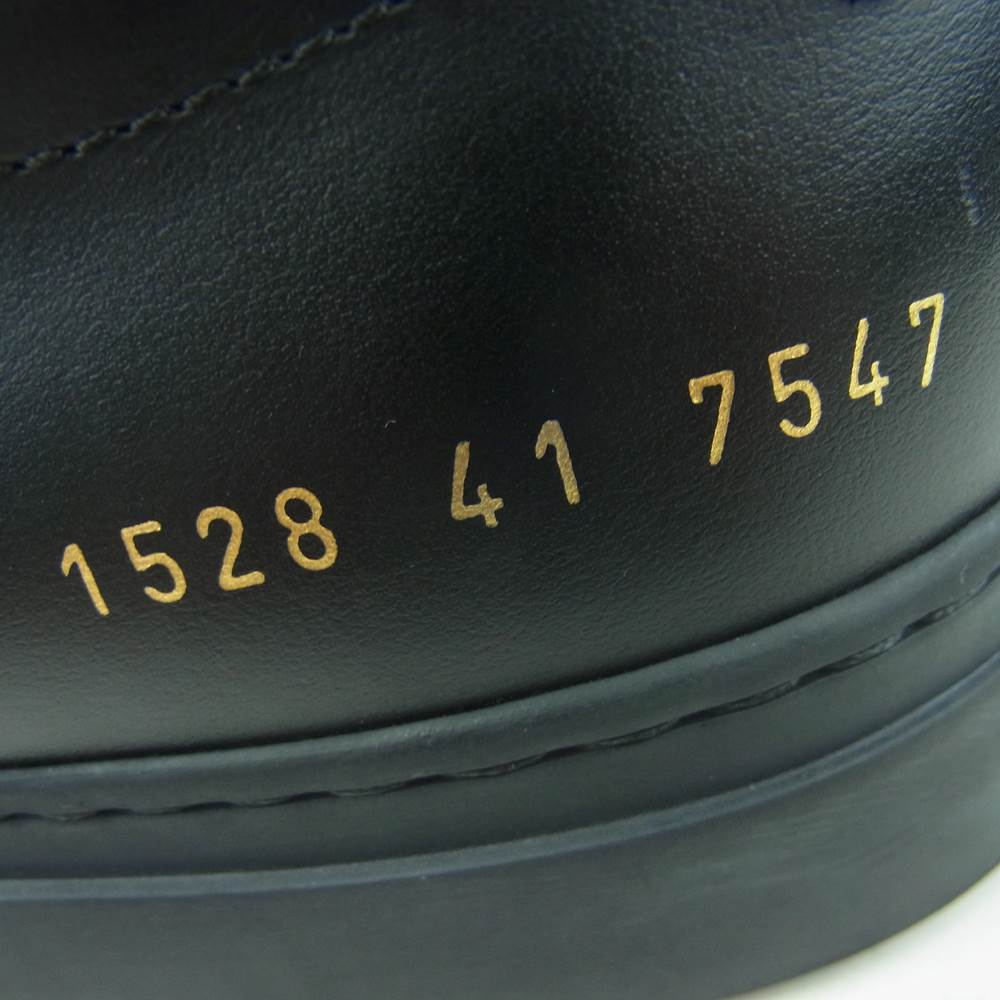 COMMON PROJECTS コモンプロジェクツ Achilles アキレス レザー ローカット スニーカー シューズ ブラック系 41【中古】