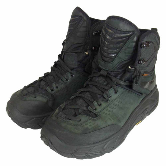 HOKA ONE ONE ホカ オネオネ 1107293 TOR ULTRA HI 2 WP トゥウルトラハイ 2 ウォータープルーフ ハイカット スニーカー ハイキングシューズ ブラック系 27cm【中古】