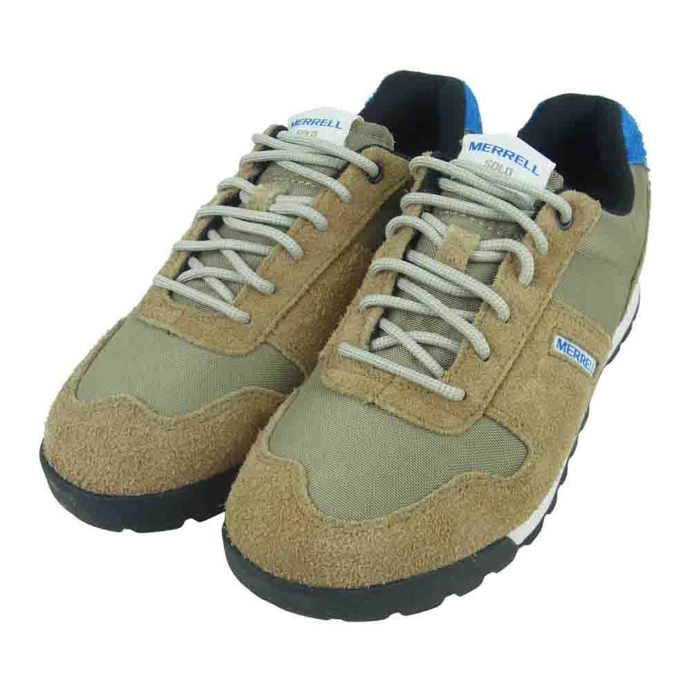 MERRELL メレル J004237 SOLO LUXE 2 ソロ リュクス スエード スニーカー ブラウン系 27.5cm【新古品】【未使用】【中古】