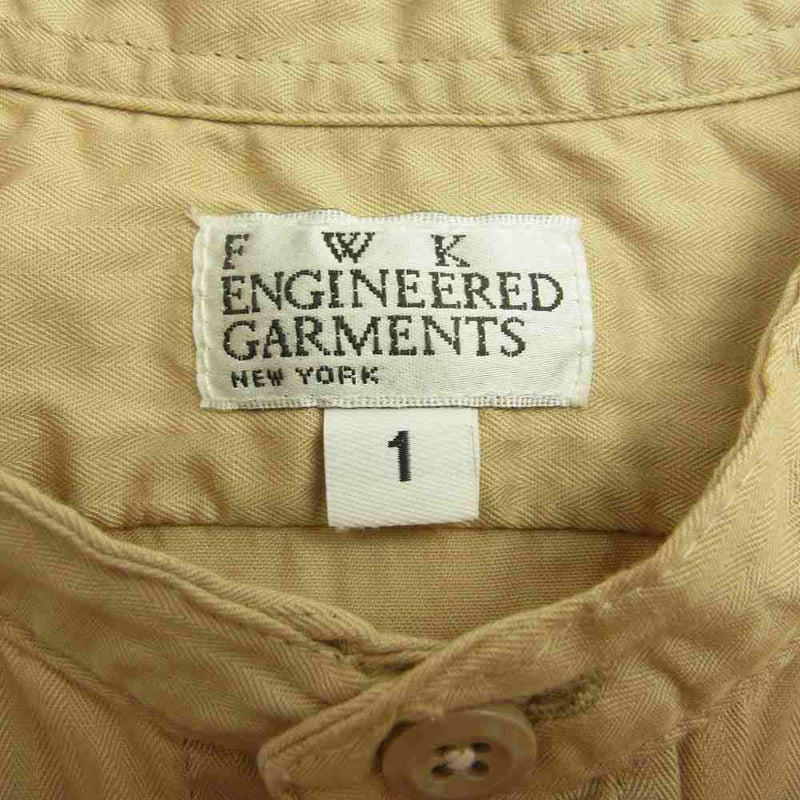 Engineered Garments エンジニアードガーメンツ FWK ノースリーブ シャツ ワンピース ベージュ系 1【中古】