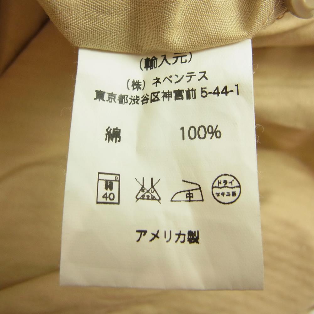 Engineered Garments エンジニアードガーメンツ FWK ノースリーブ シャツ ワンピース ベージュ系 1【中古】