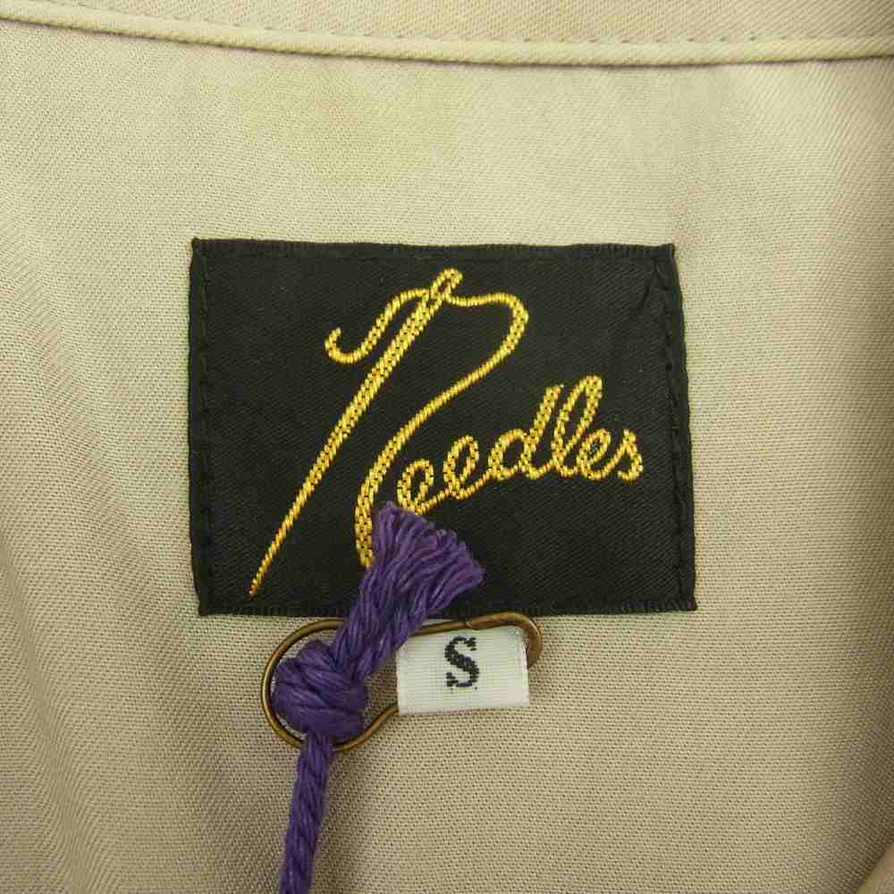 Needles ニードルス KP186 22SS S/S COWBOY ONE UP SHIRT カウボーイ ワンナップ 半袖 オープンカラーシャツ グレー系 S【中古】