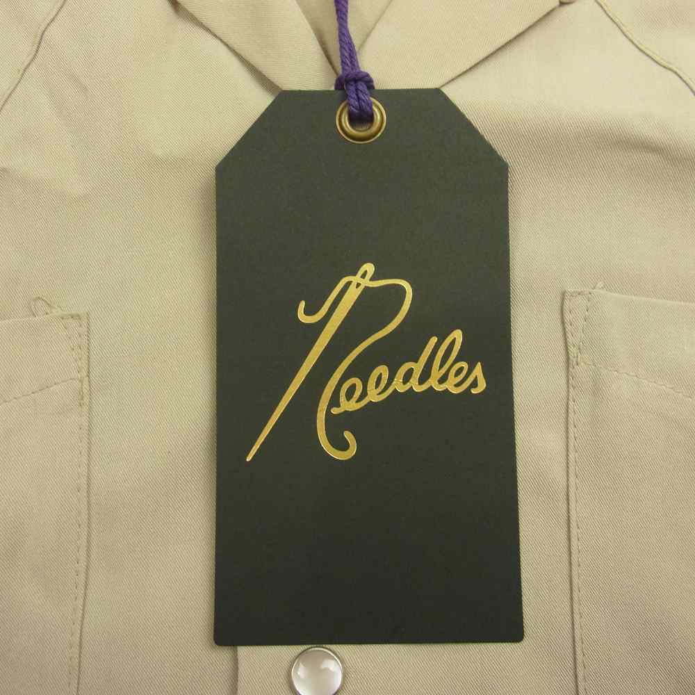 Needles ニードルス KP186 22SS S/S COWBOY ONE UP SHIRT カウボーイ ワンナップ 半袖 オープンカラーシャツ グレー系 S【中古】