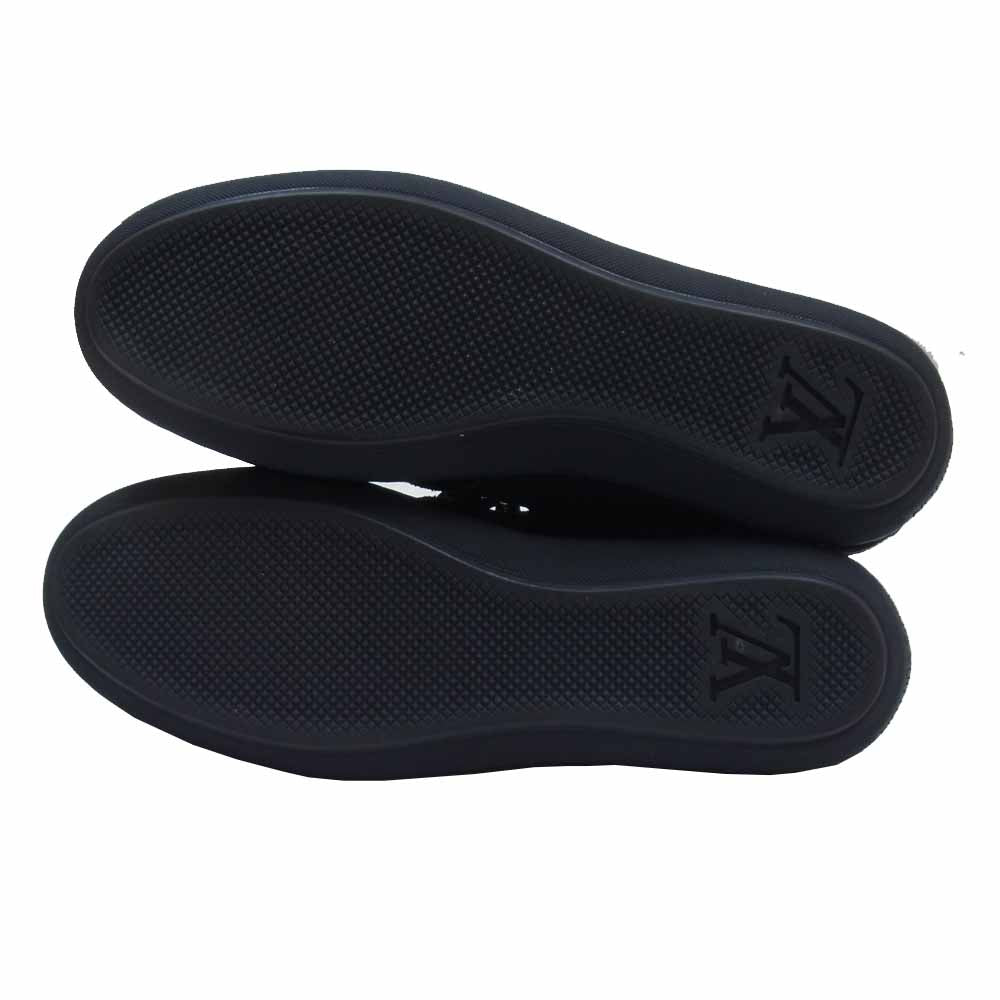LOUIS VUITTON ルイ・ヴィトン モノグラム スエード ハイカット シューズ ブラック系 37【中古】