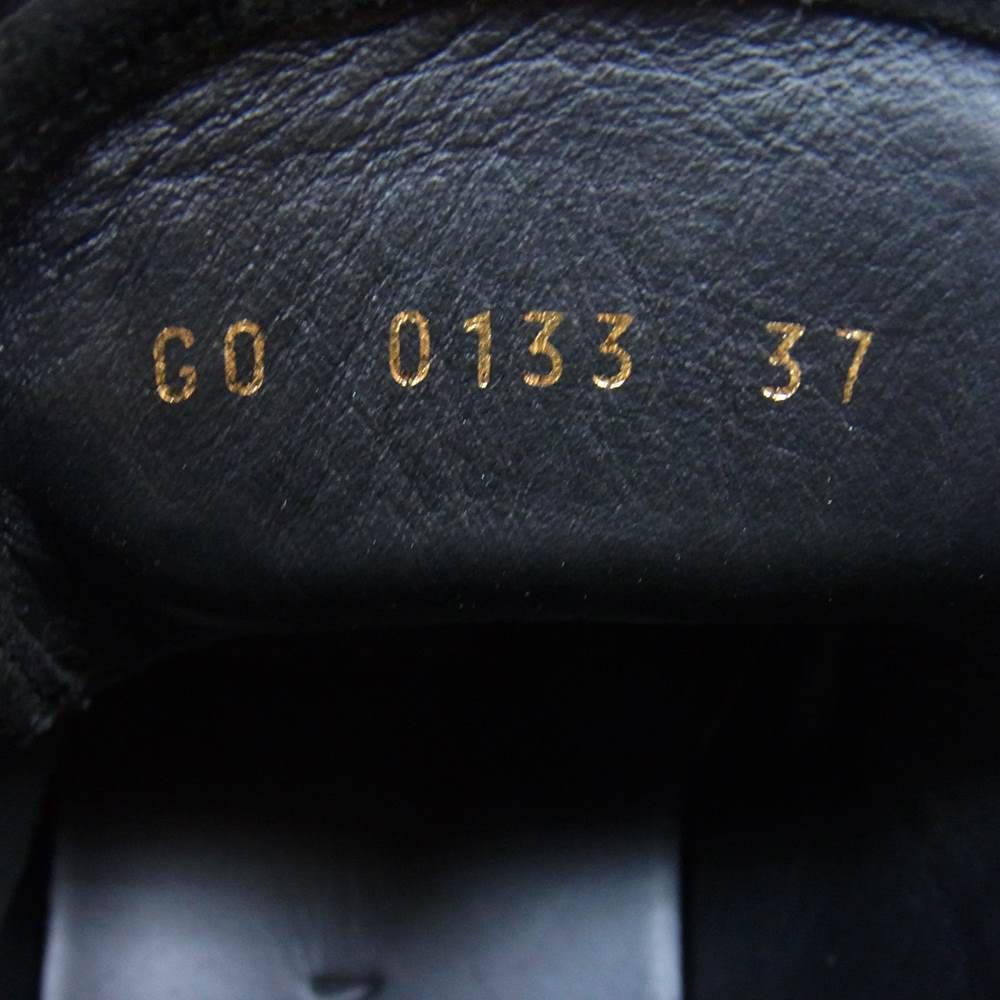 LOUIS VUITTON ルイ・ヴィトン モノグラム スエード ハイカット シューズ ブラック系 37【中古】