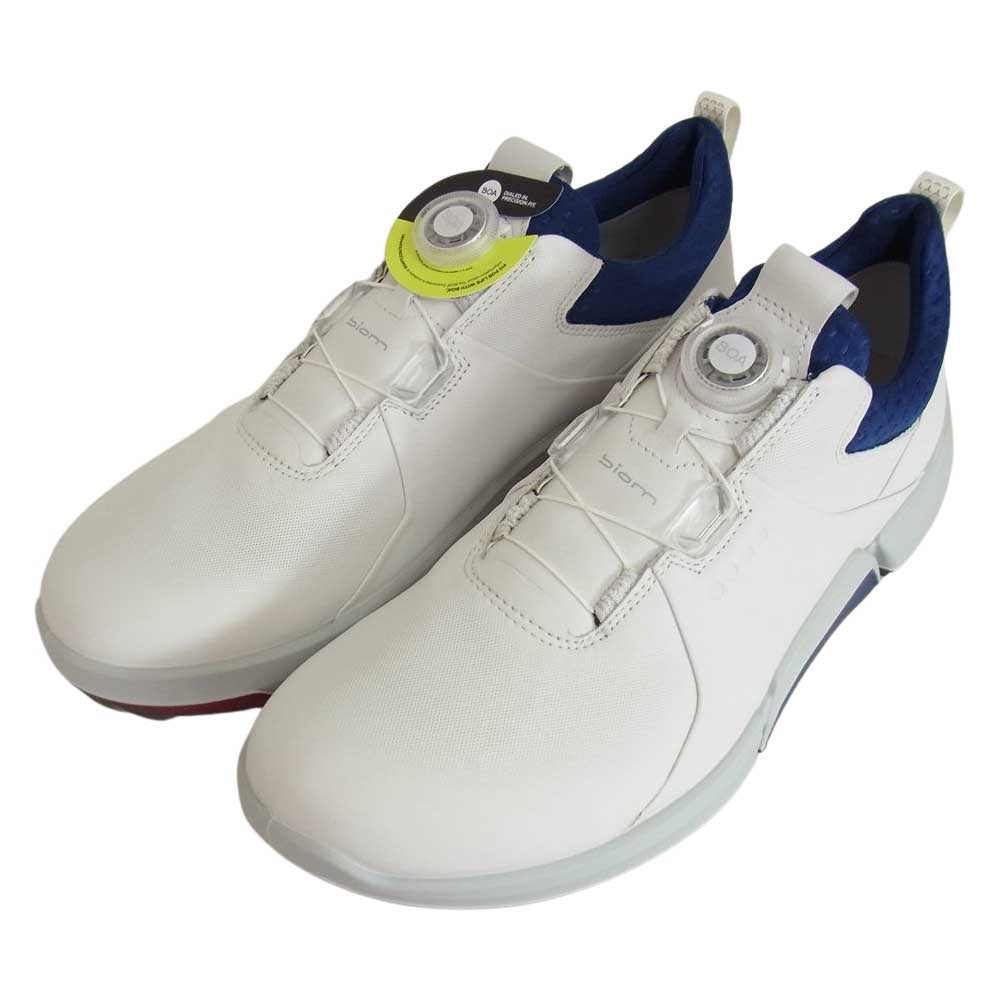 エコー 108214 BIOM HYBRID 4 Boa GOLF SHOE バイオム ハイブリッド4 ボア スパイクレス ゴルフ シューズ ホワイト系 27.5cm【新古品】【未使用】【中古】