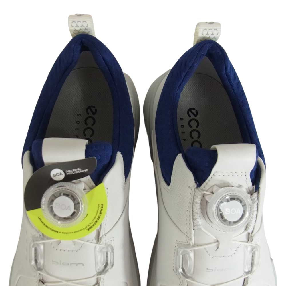 エコー 108214 BIOM HYBRID 4 Boa GOLF SHOE バイオム ハイブリッド4 ボア スパイクレス ゴルフ シューズ ホワイト系 27.5cm【新古品】【未使用】【中古】