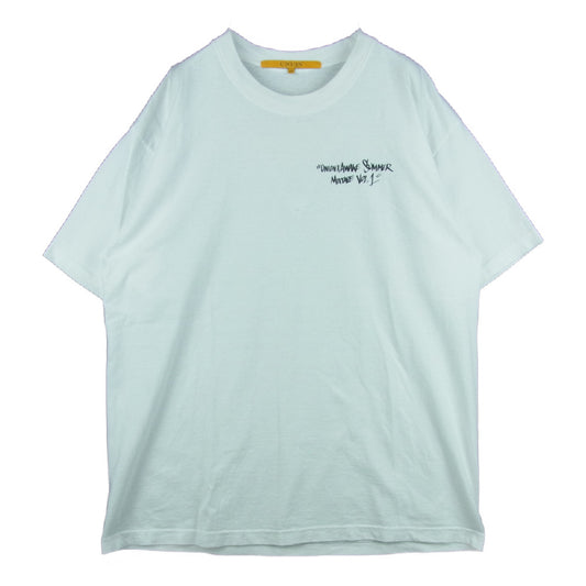 ユニオン AWAKE Cassette Mixtape LA Side T-Shirt アウェイク カセット ミックステープ プリント 半袖 Tシャツ ホワイト系 3【中古】