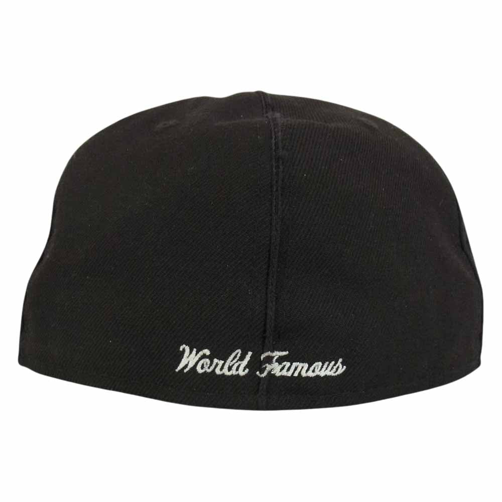Supreme シュプリーム 17SS × NEW ERA Piping Box Logo ニューエラ パイピング ボックス ロゴ  ベースボール キャップ ブラック ブラック系 7 3/8【中古】
