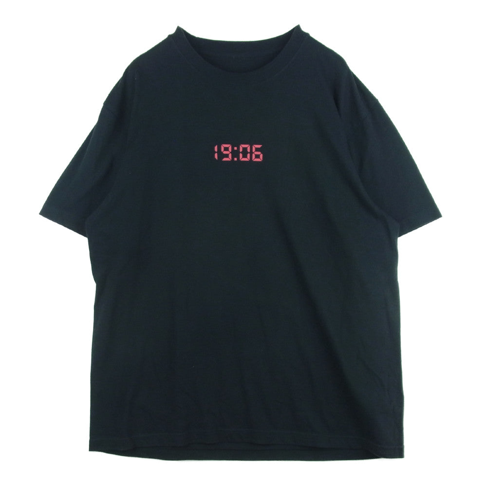 Sacai サカイ 17AW 17-01683M Fragment Design フラグメント デザイン 19:06 半袖 Tシャツ ブラック系 4【中古】