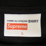 Supreme シュプリーム 18AW Comme des Garcons SHIRT Split Box Logo Tee コムデギャルソン シャツ スプリット ボックス ロゴ 半袖 Tシャツ ブラック系 L【中古】