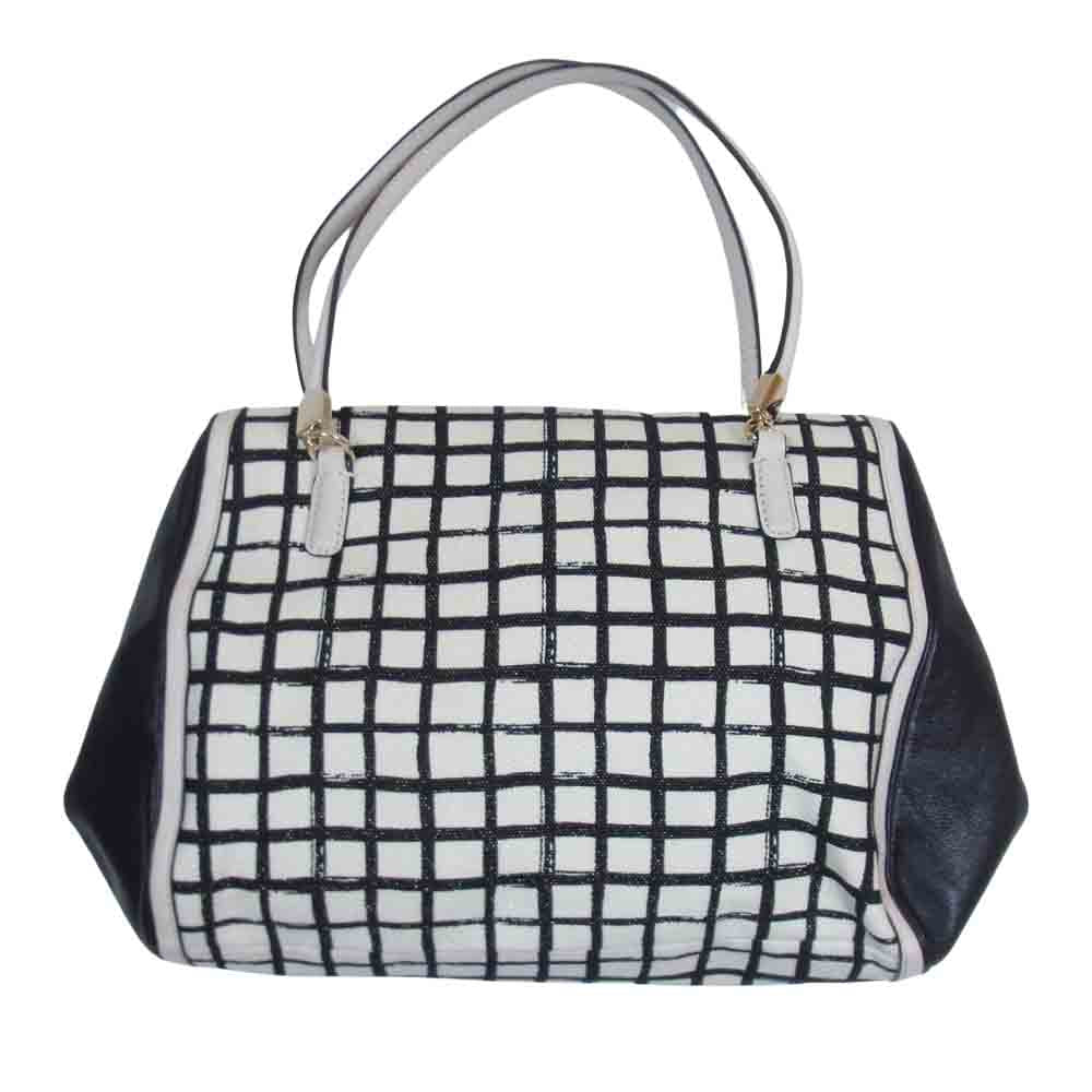 COACH コーチ 28082 MADISON GRAPHIC PRINT マディソン グラフィック プリント バッグ 白黒系【中古】