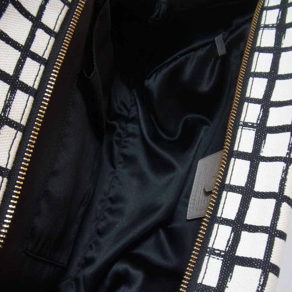 COACH コーチ 28082 MADISON GRAPHIC PRINT マディソン グラフィック プリント バッグ 白黒系【中古】