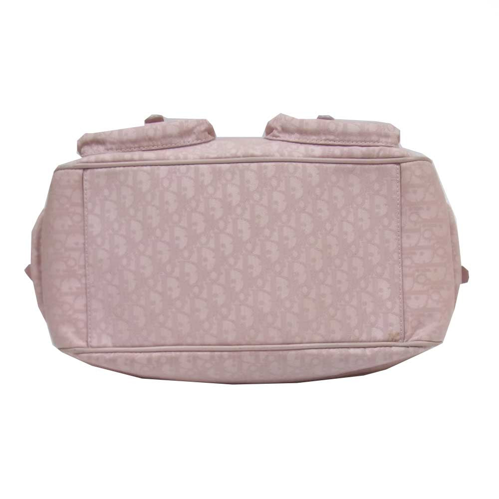 Christian Dior クリスチャンディオール トロッター柄 ラブリー ハンド バッグ ピンク系【中古】