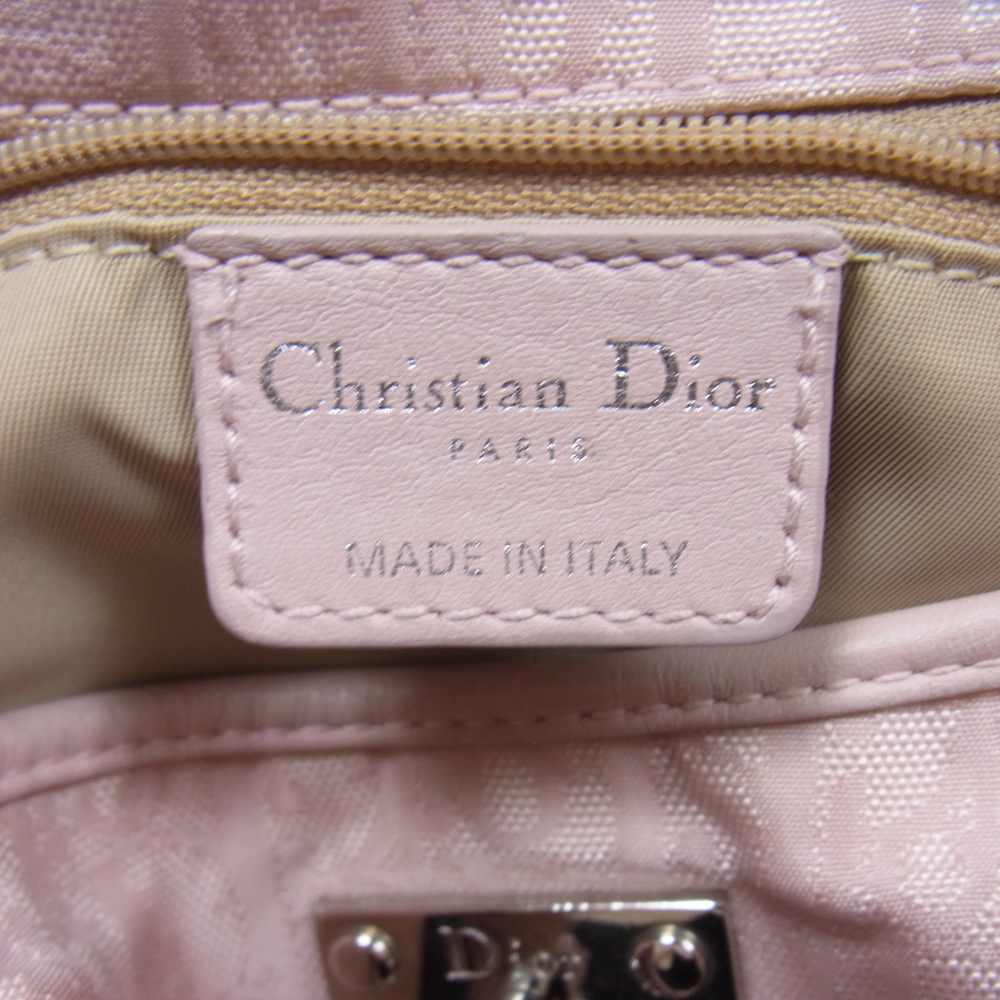 Christian Dior クリスチャンディオール トロッター柄 ラブリー ハンド バッグ ピンク系【中古】